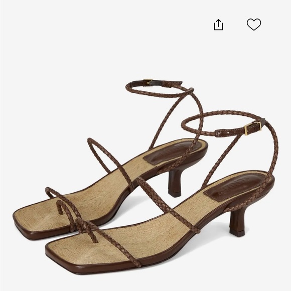 SCHUTZ Brown Strappy Heels - Picture 1 of 3